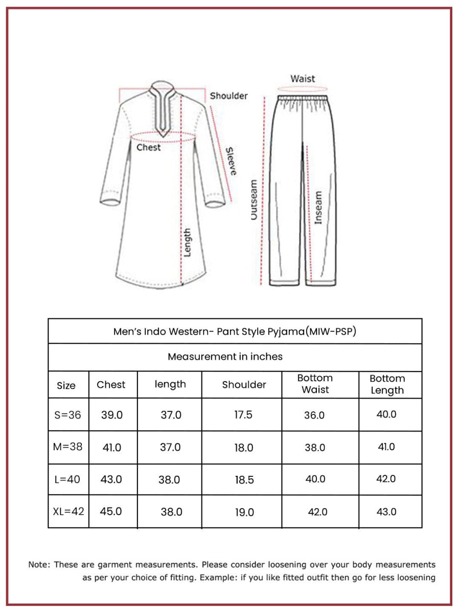 Men's Black Rayon Sherwani & Pyjama Set - House of Sarvati LLC
