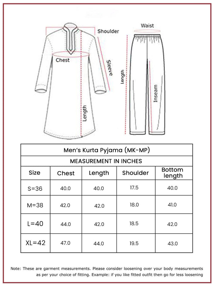 Men's Blue Silk Blend Kurta Pyjama Set – Timeless Elegance - House of Sarvati LLC