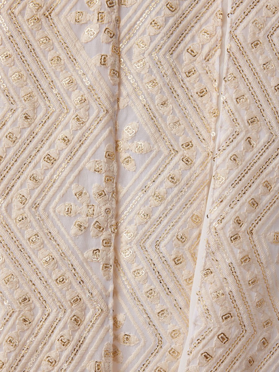 Men's Cream - Dupatta - House of Sarvati LLC