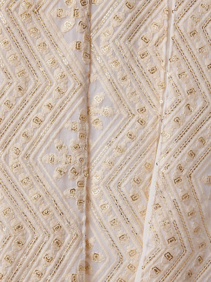 Men's Cream - Dupatta - House of Sarvati LLC