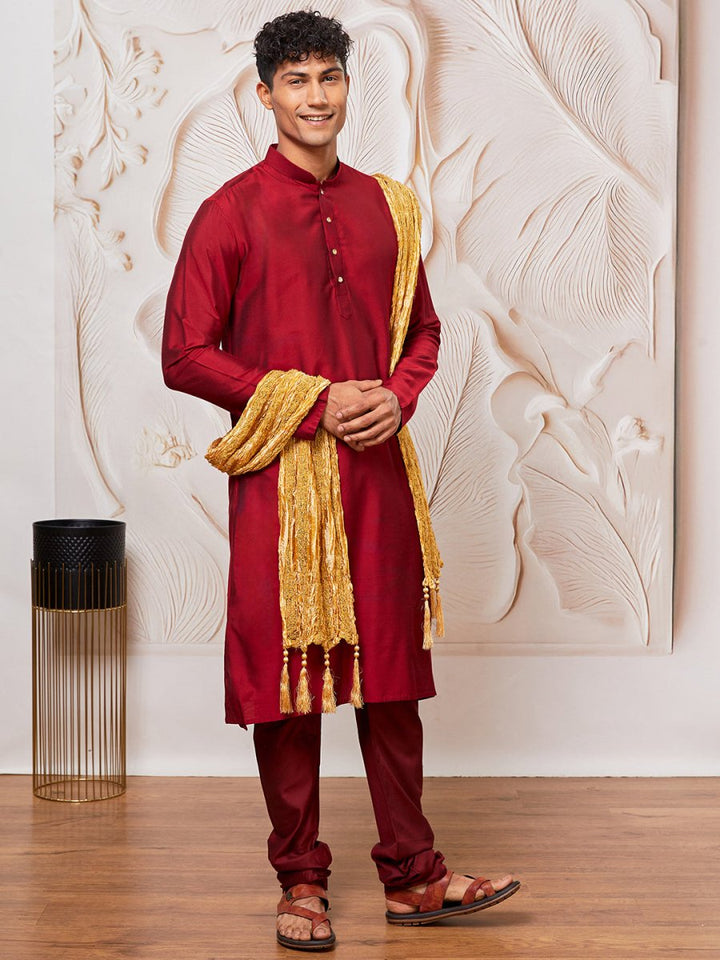Men's Gold - Dupatta - House of Sarvati LLC