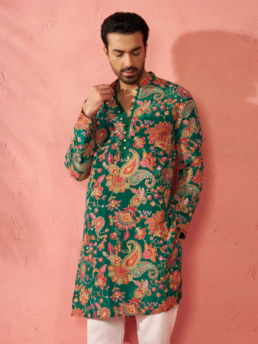 https://cdn.shopify.com/s/files/1/1147/1390/files/mens-green-crepe-zari-embroidered-mandarin-collar-kurta-with-digital-floral-printvasmk863gn-36vastramay-6751600.jpg?v=1773991093