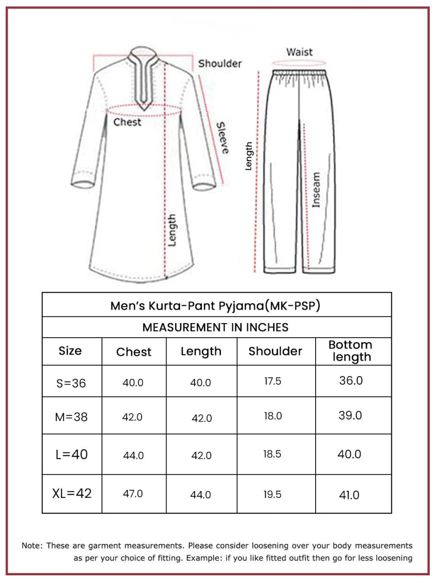 Men's Magenta Viscose Kurta Pyjama Set - House of Sarvati LLC