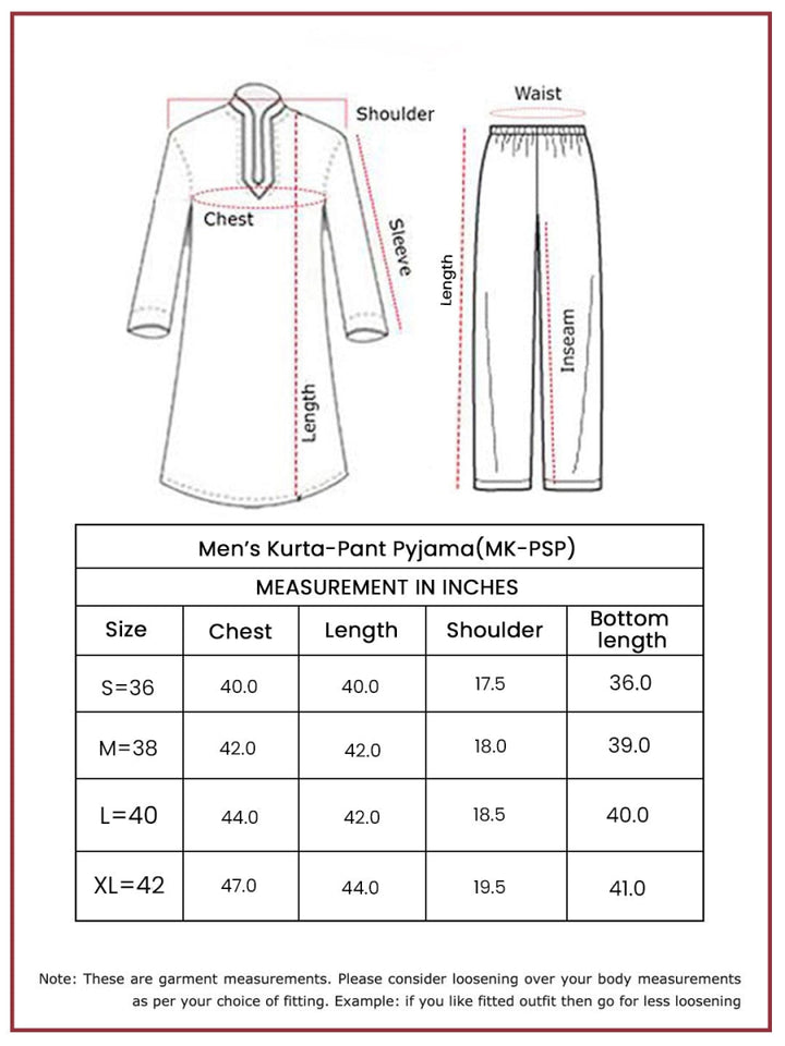 Men's Magenta Viscose Kurta Pyjama Set - House of Sarvati LLC