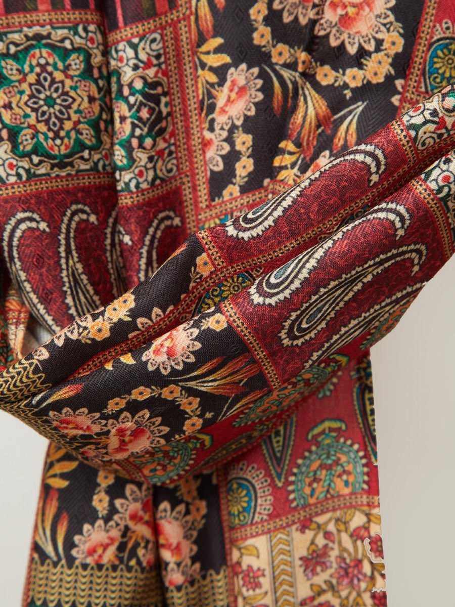 Men's Maroon - Dupatta - House of Sarvati LLC