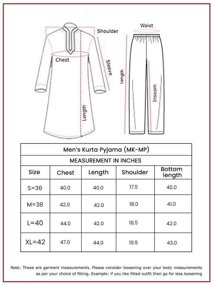 Men's Mint Green Cotton Slub Kurta and Pyjama Set - House of Sarvati LLC