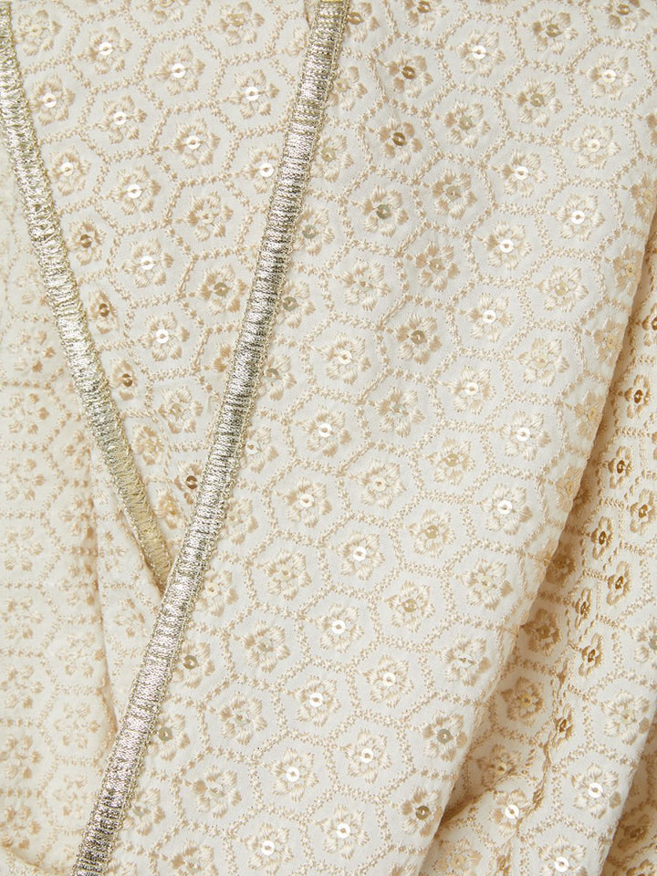 Men's Off White - Dupatta - House of Sarvati LLC
