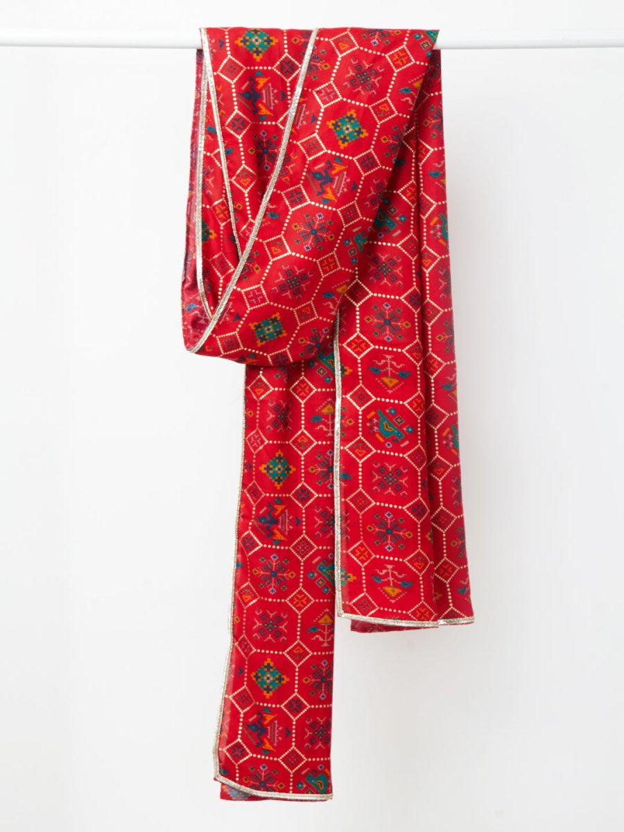 Men's Red - Dupatta - House of Sarvati LLC