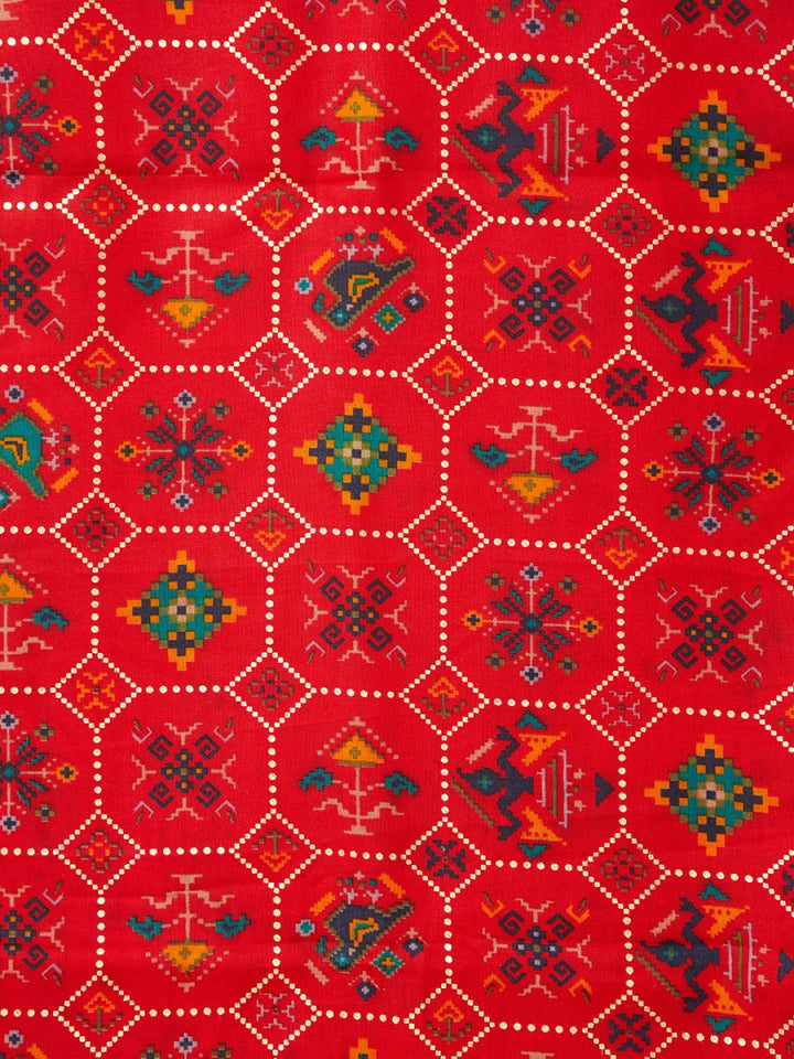 Men's Red - Dupatta - House of Sarvati LLC