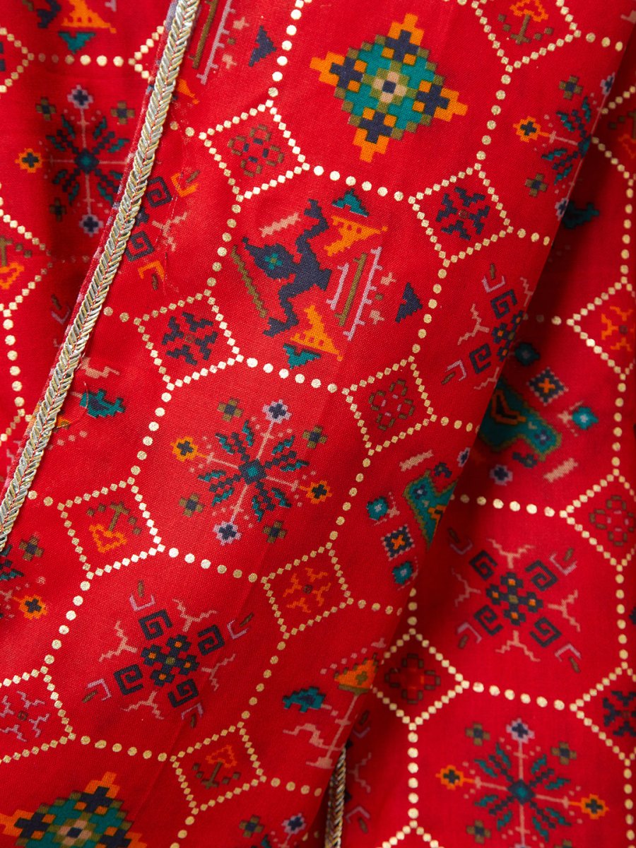Men's Red - Dupatta - House of Sarvati LLC