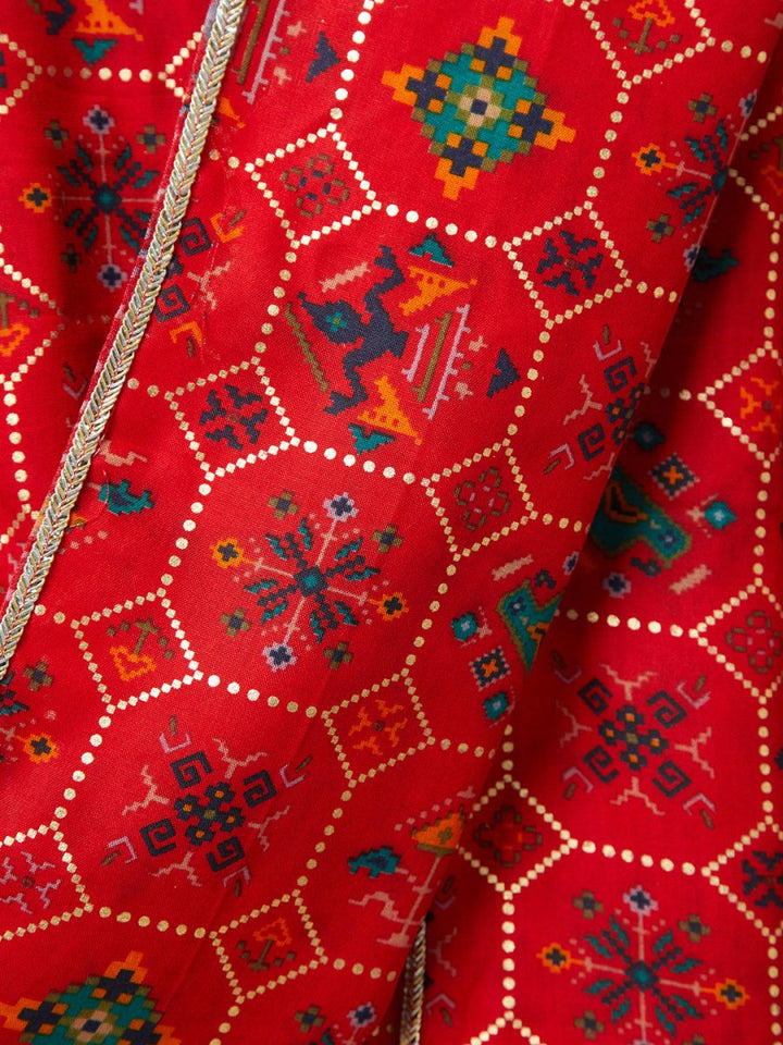 Men's Red - Dupatta - House of Sarvati LLC