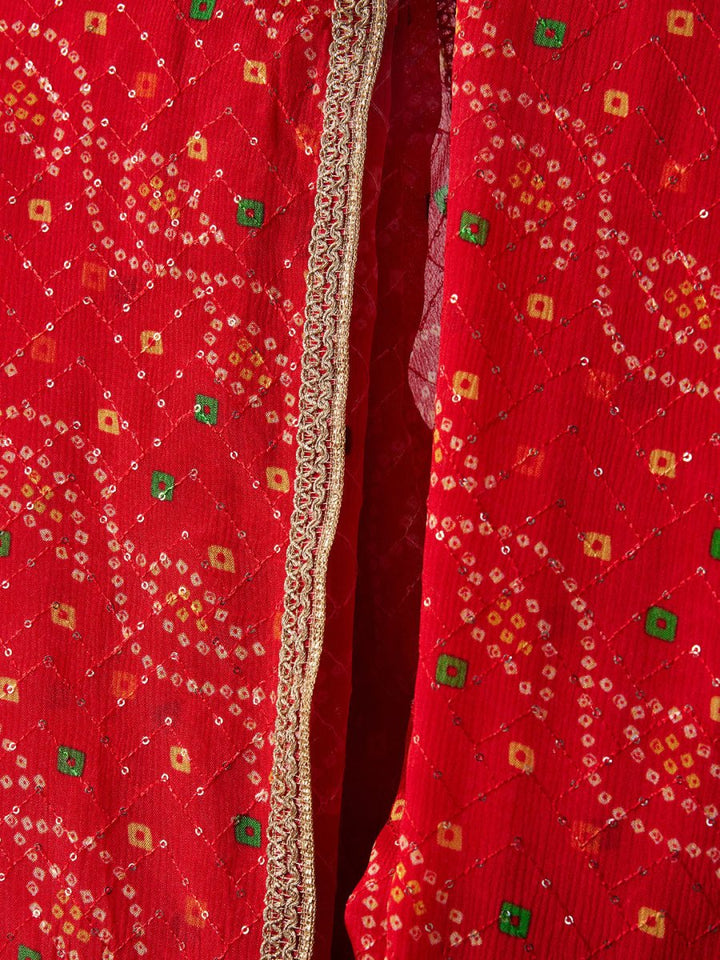 Men's Red - Dupatta - House of Sarvati LLC