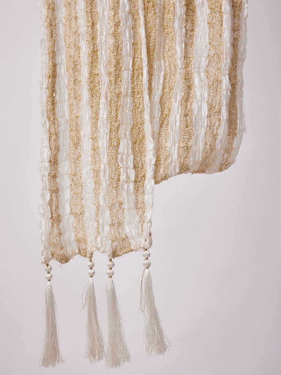 Men's White - Dupatta - House of Sarvati LLC
