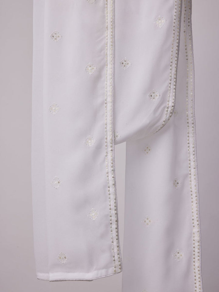 Men's White - Dupatta - House of Sarvati LLC