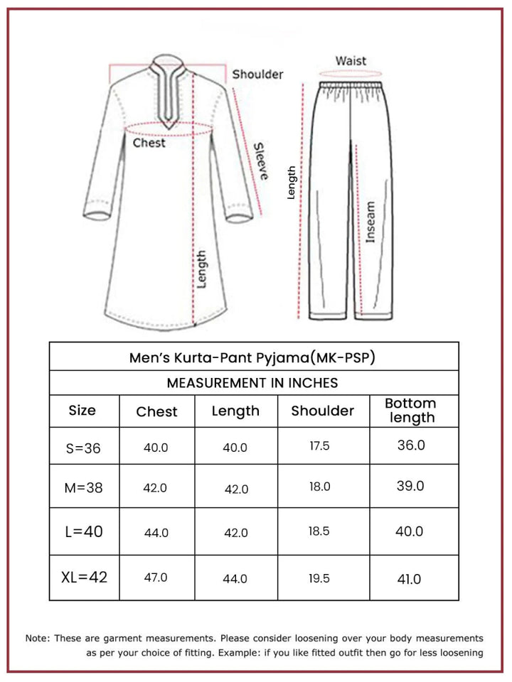 Men's White Satin Kurta and Pyjama Set - House of Sarvati LLC