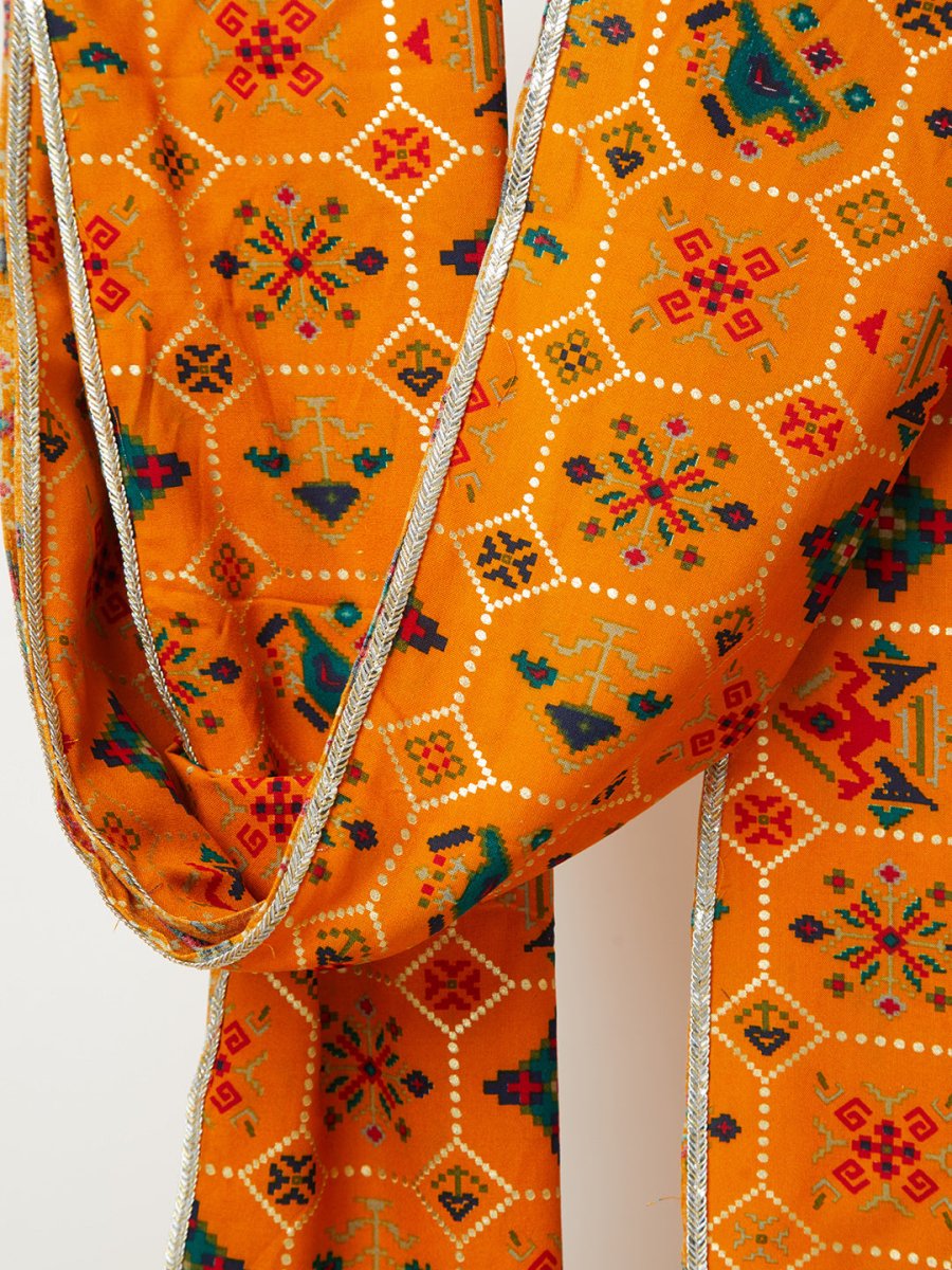 Men's Yellow - Dupatta - House of Sarvati LLC