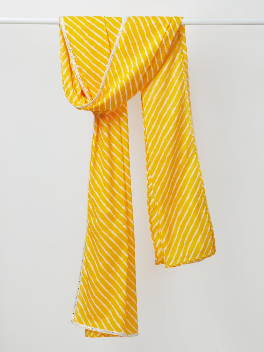 Men's Yellow - Dupatta - House of Sarvati LLC