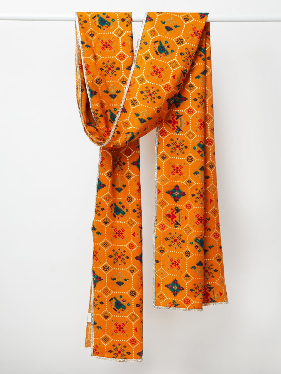 Men's Yellow - Dupatta - House of Sarvati LLC
