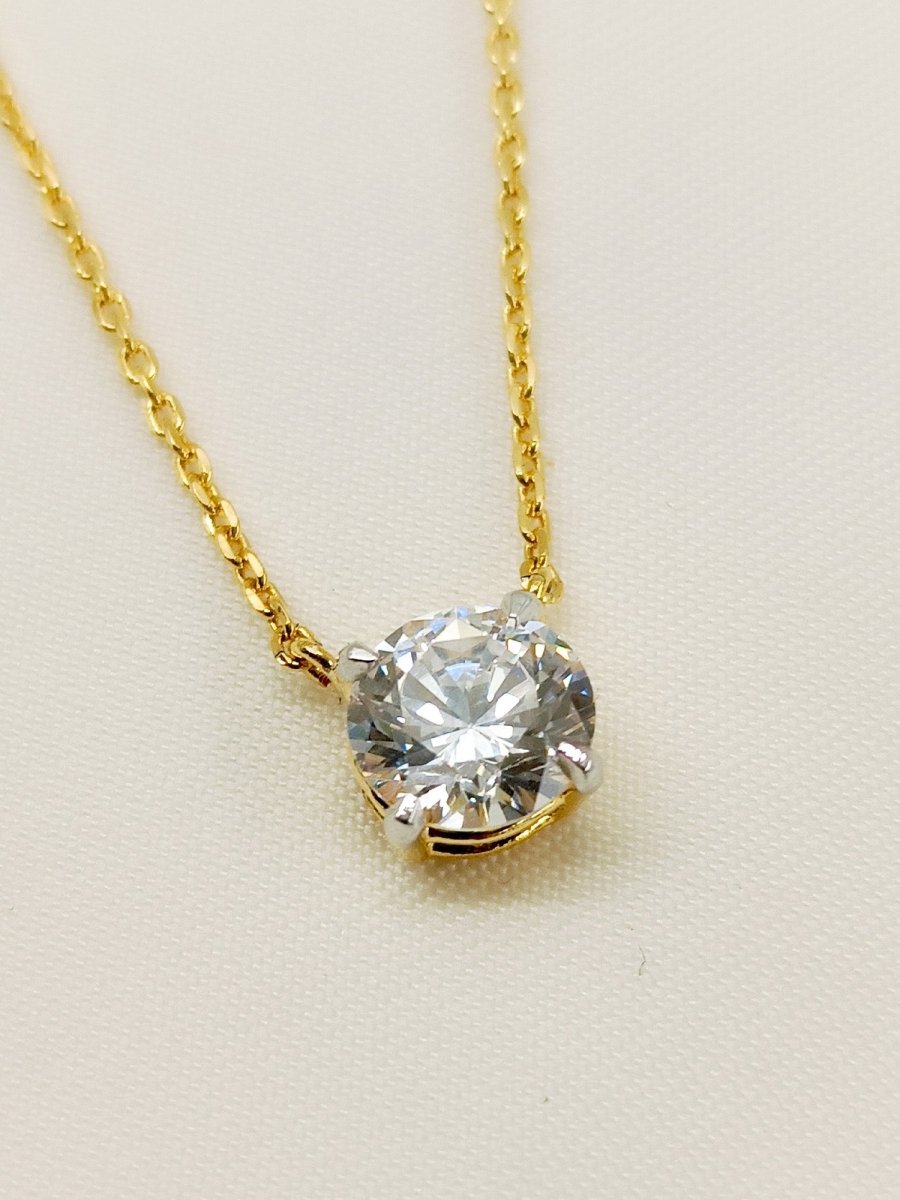 Mishti 92.5 Silver Swarovski Stone Pendal - House of Sarvati LLC