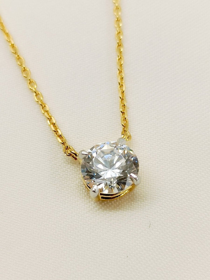 Mishti 92.5 Silver Swarovski Stone Pendal - House of Sarvati LLC