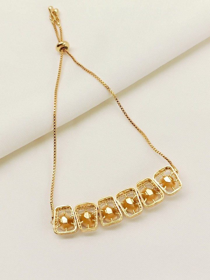 Mohik White Kundan Bracelet - House of Sarvati LLC