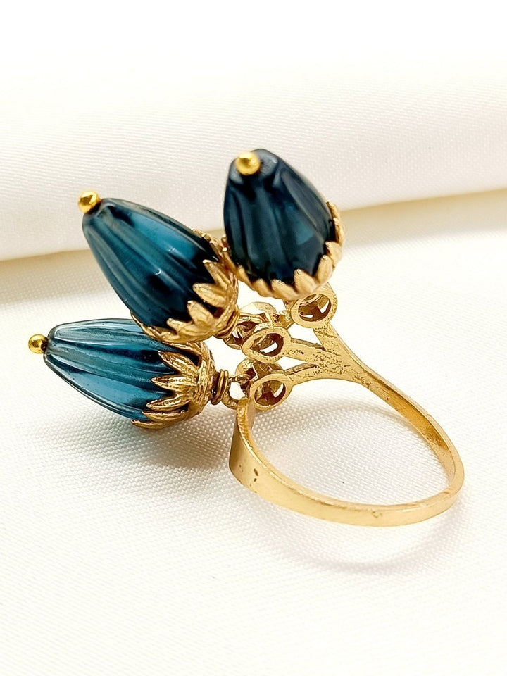 Mouni Blue Boutique Finger Ring - House of Sarvati LLC