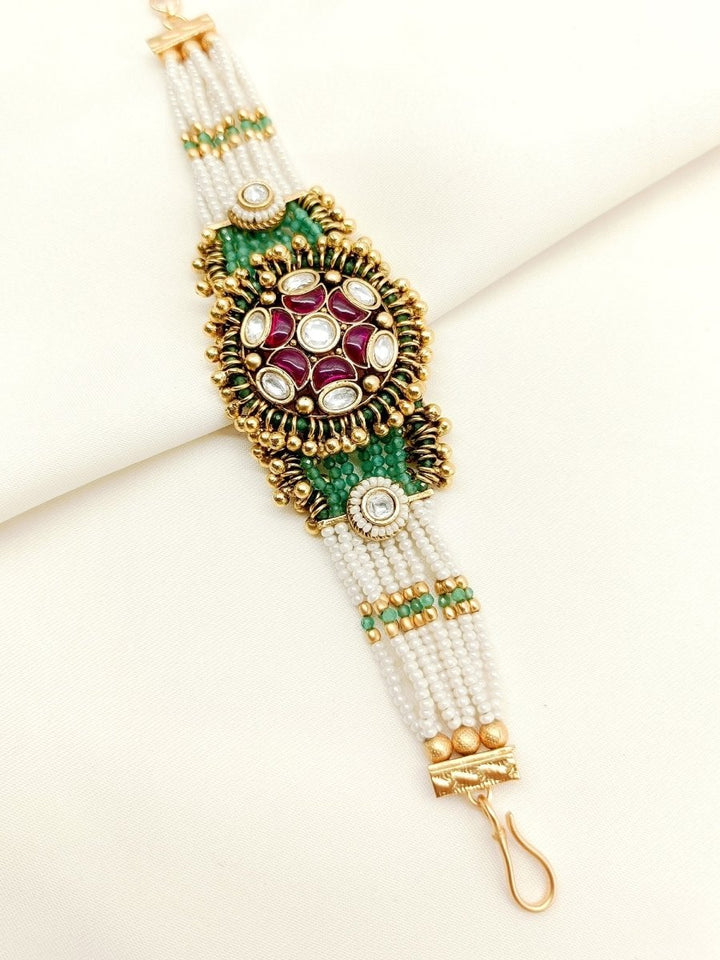 Naomi M & G Kundan Bracelet - House of Sarvati LLC