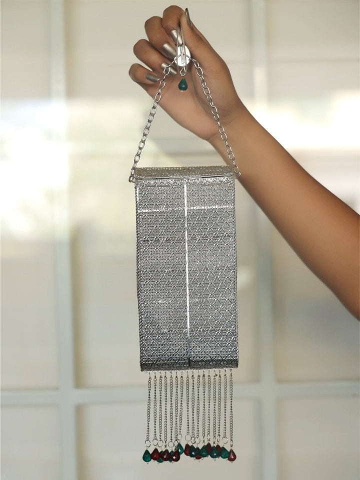 Nora Silver Mobile Pouch - House of Sarvati LLC