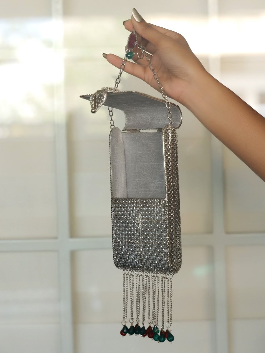 Nora Silver Mobile Pouch - House of Sarvati LLC