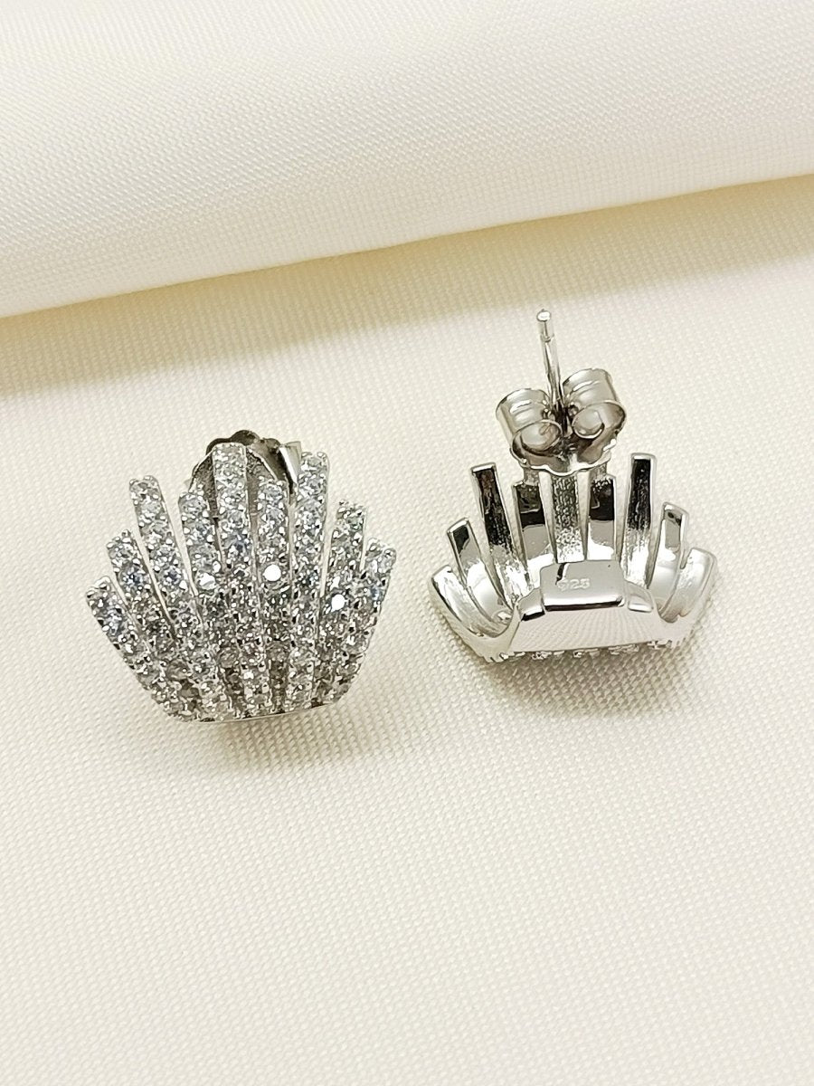 Ocean 92.5 Silver Swarovski Stone Tops - House of Sarvati LLC