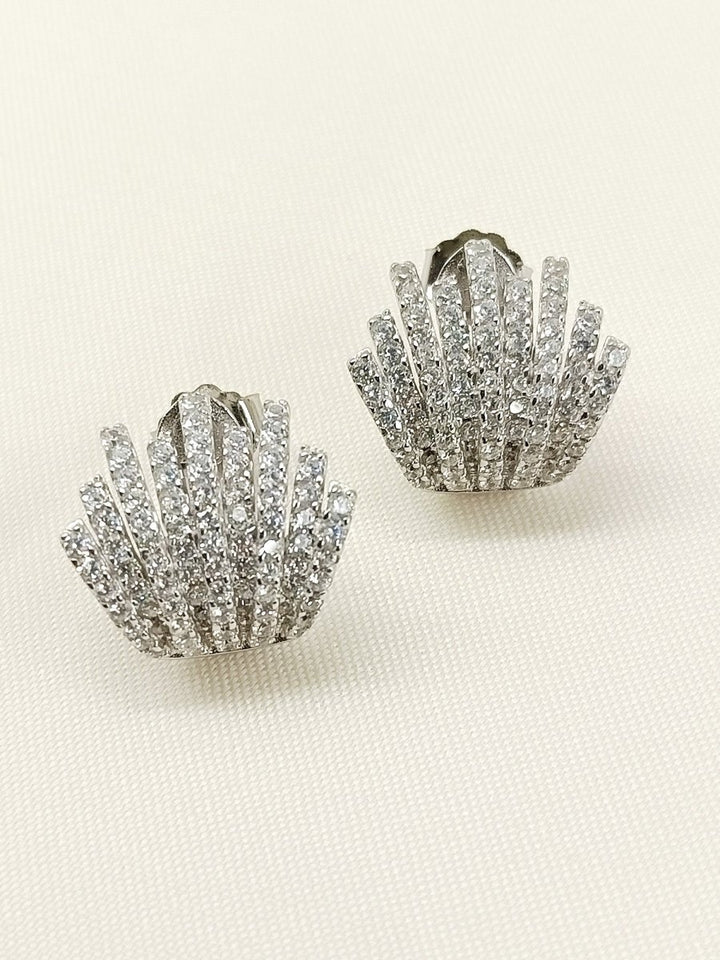 Ocean 92.5 Silver Swarovski Stone Tops - House of Sarvati LLC