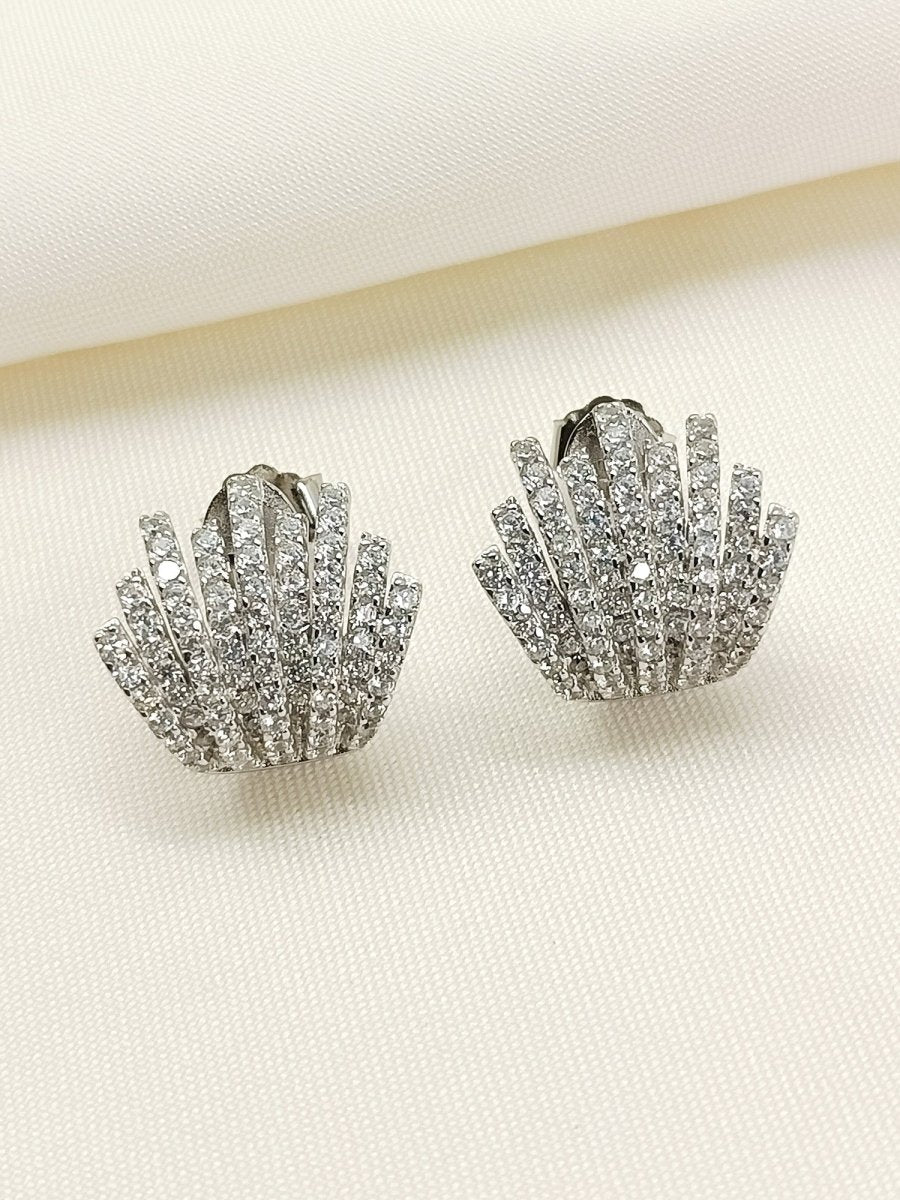 Ocean 92.5 Silver Swarovski Stone Tops - House of Sarvati LLC