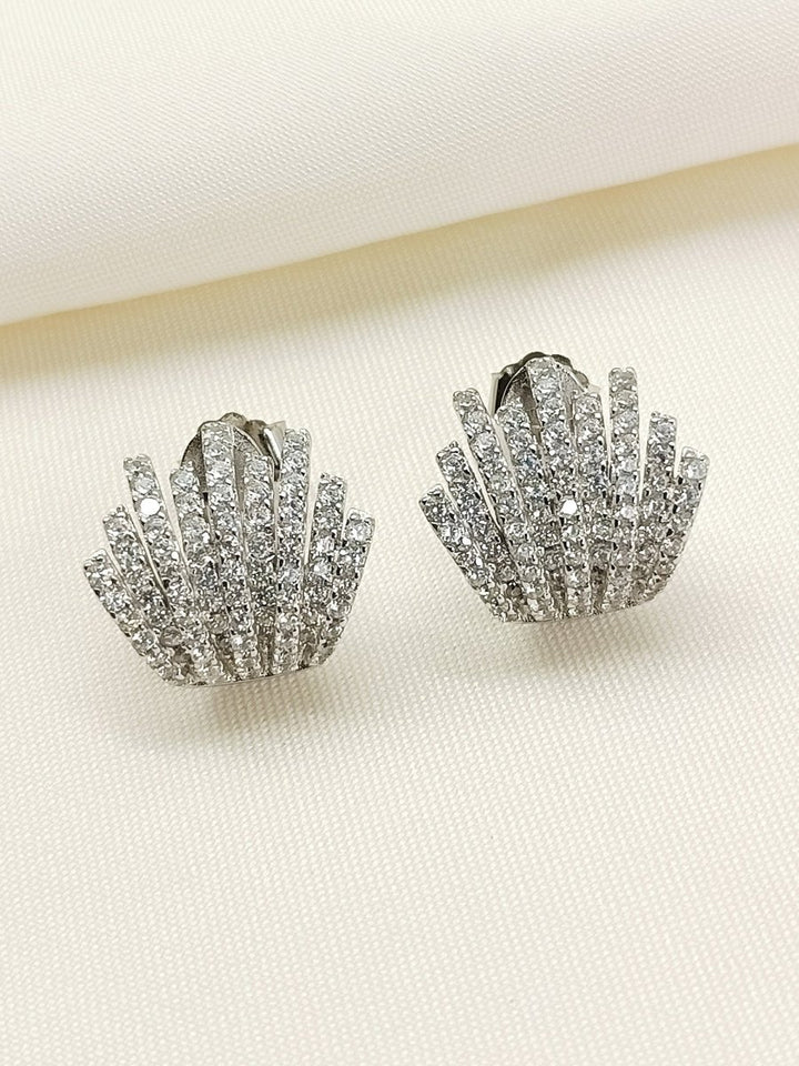 Ocean 92.5 Silver Swarovski Stone Tops - House of Sarvati LLC