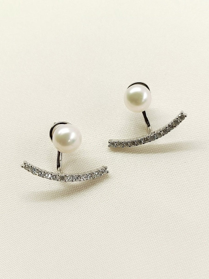 Parinaaz 92.5 Silver Swarovski Stone Tops - House of Sarvati LLC