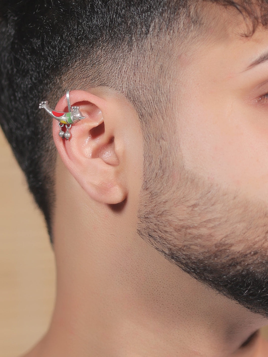 Tahir Multi Colour German Silver Bird Men&