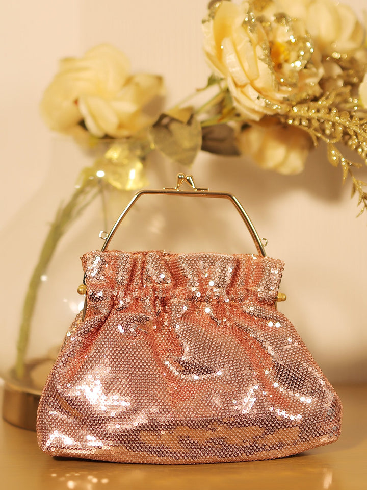 Cove Rose Gold Evening Clutch