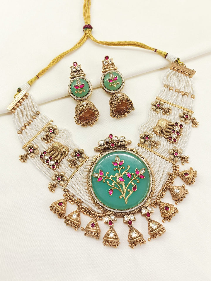 Rudrani R&G Antique Necklace Set