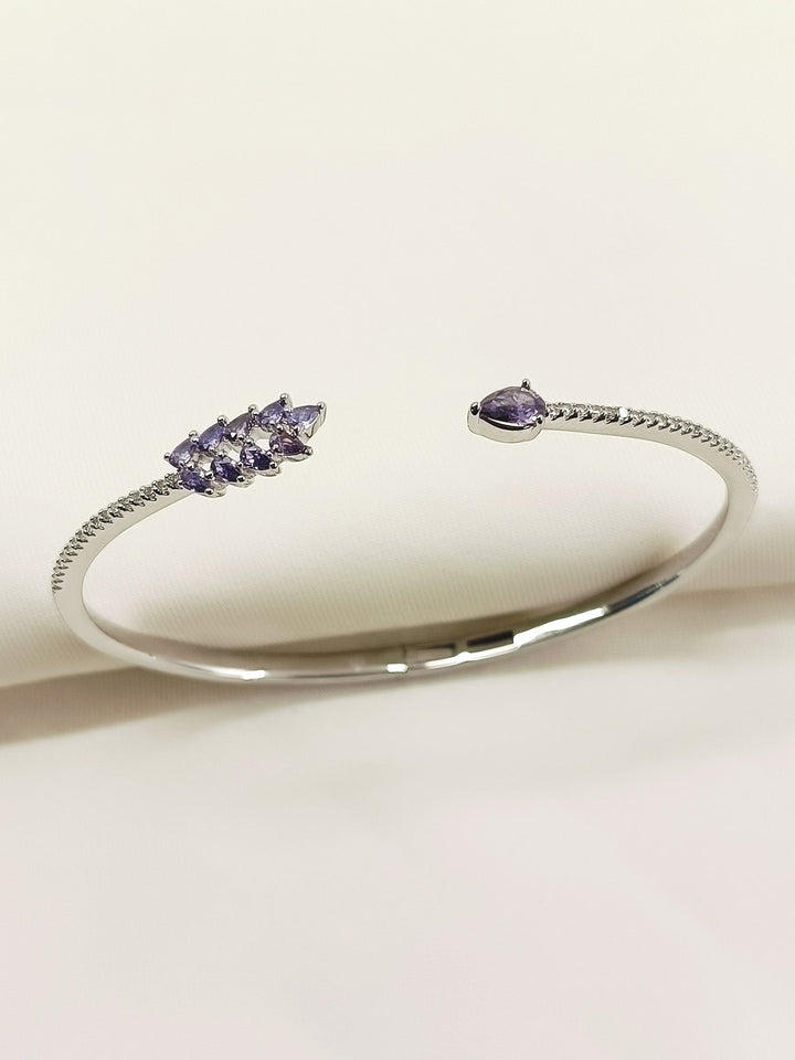 Narayani Purple American Diamond Bracelet