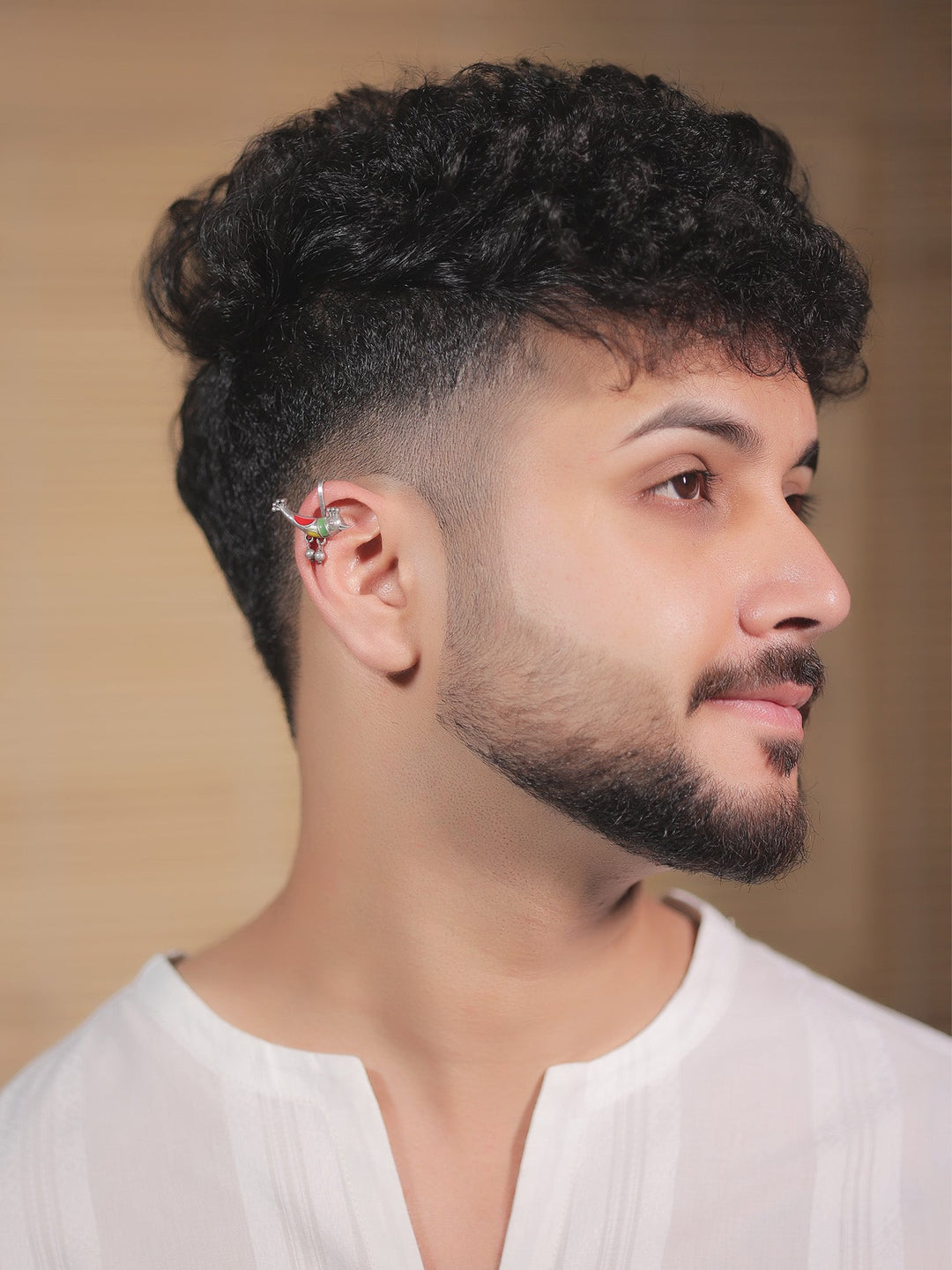 Tahir Multi Colour German Silver Bird Men&