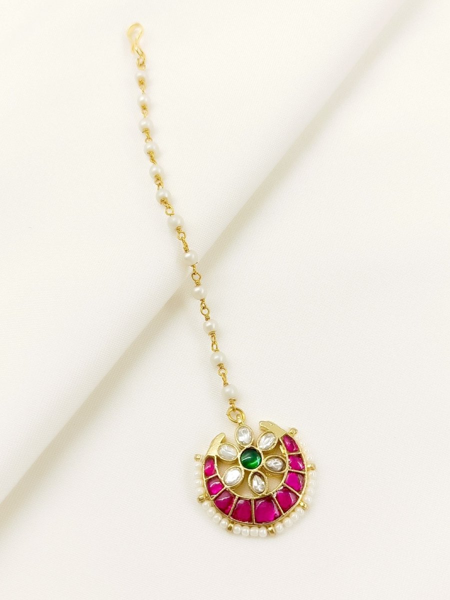 Poorva R&G Kundan Teeka - House of Sarvati LLC