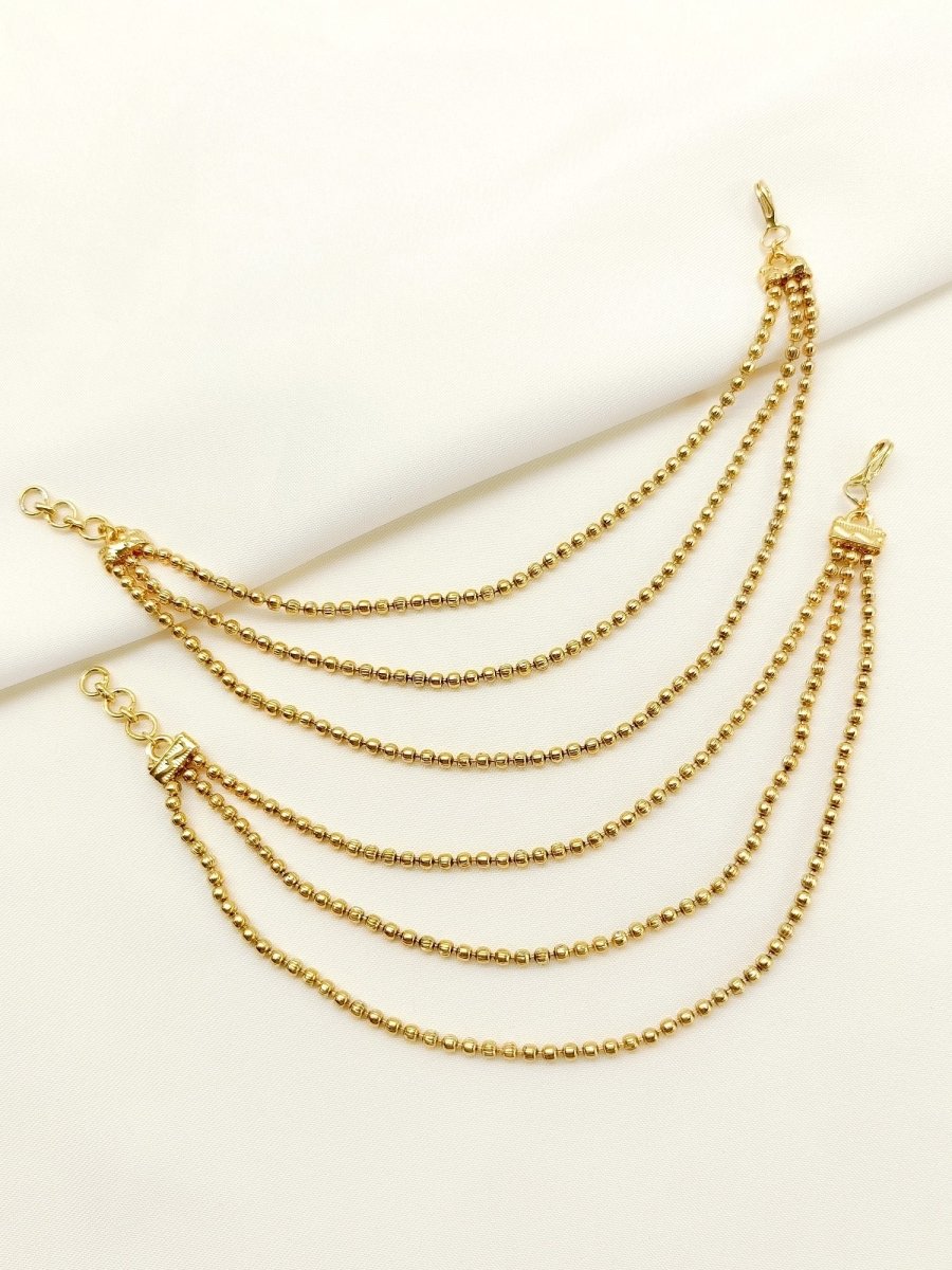 Pritaa Traditional Ear Chain - House of Sarvati LLC