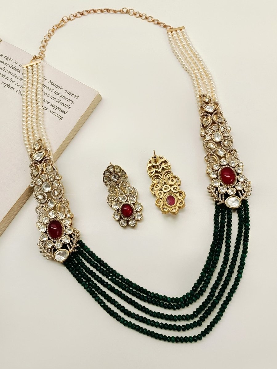 Pritee M & G Long Boutique Necklace Set - House of Sarvati LLC