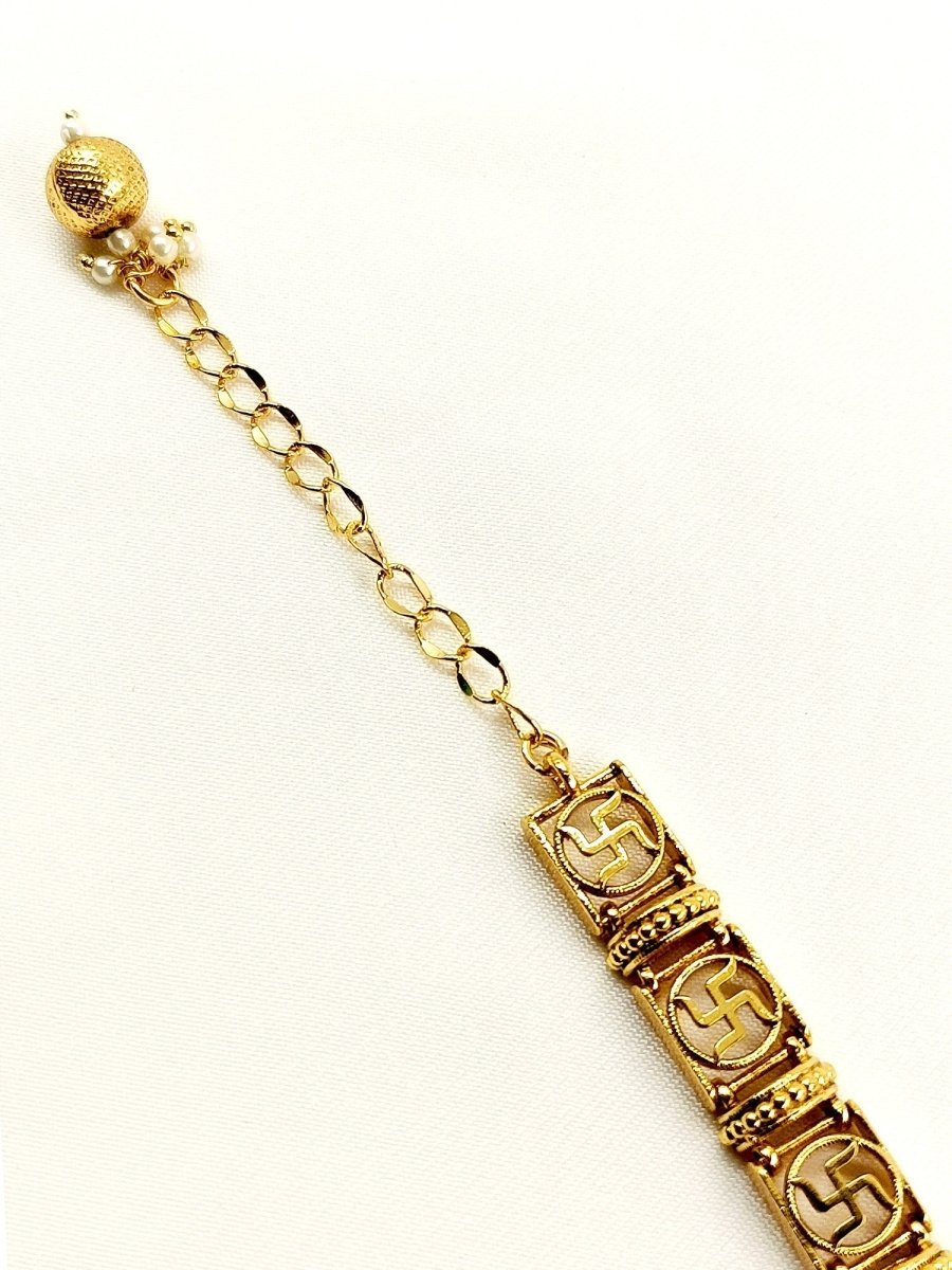 Pusma Plain Antique Bracelet - House of Sarvati LLC