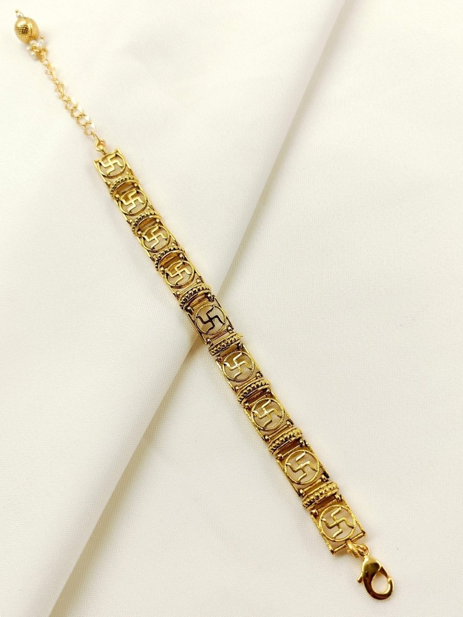 Pusma Plain Antique Bracelet - House of Sarvati LLC