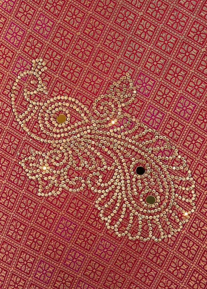 Red Special Collection – Designer Saree Set (Set of 4) - House of Sarvati LLC