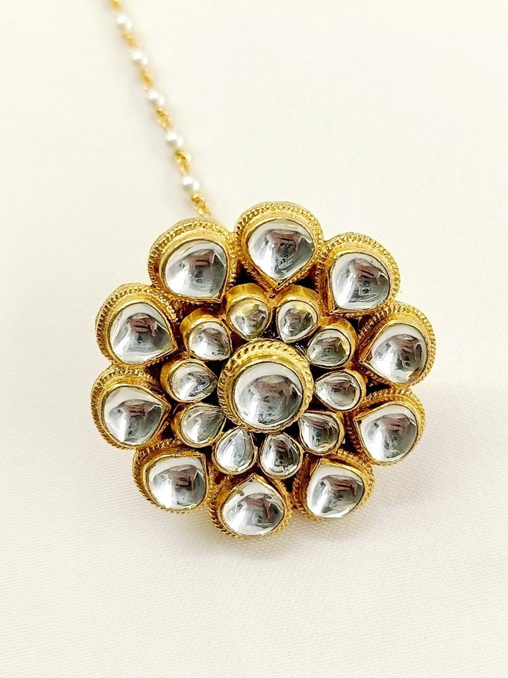 Rituja White Kundan Borla - House of Sarvati LLC