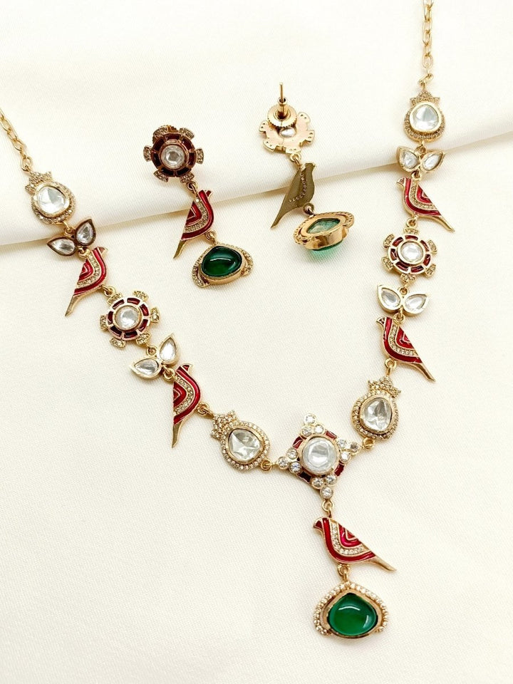 Sana R & G Kundan Set - House of Sarvati LLC