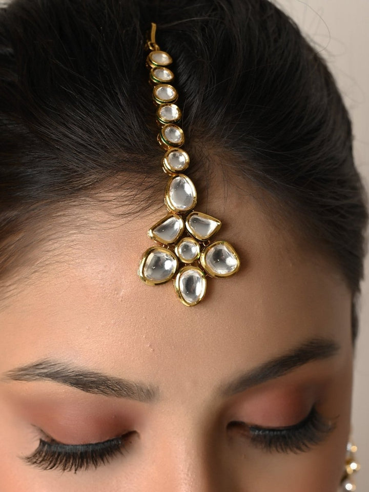 Sanober Kundan Necklace Set - House of Sarvati LLC