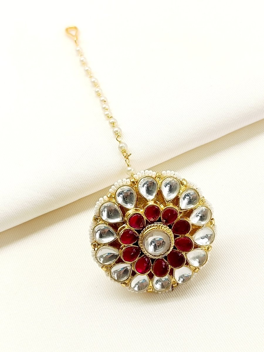 Shivaaya Ruby Kundan Borla - House of Sarvati LLC