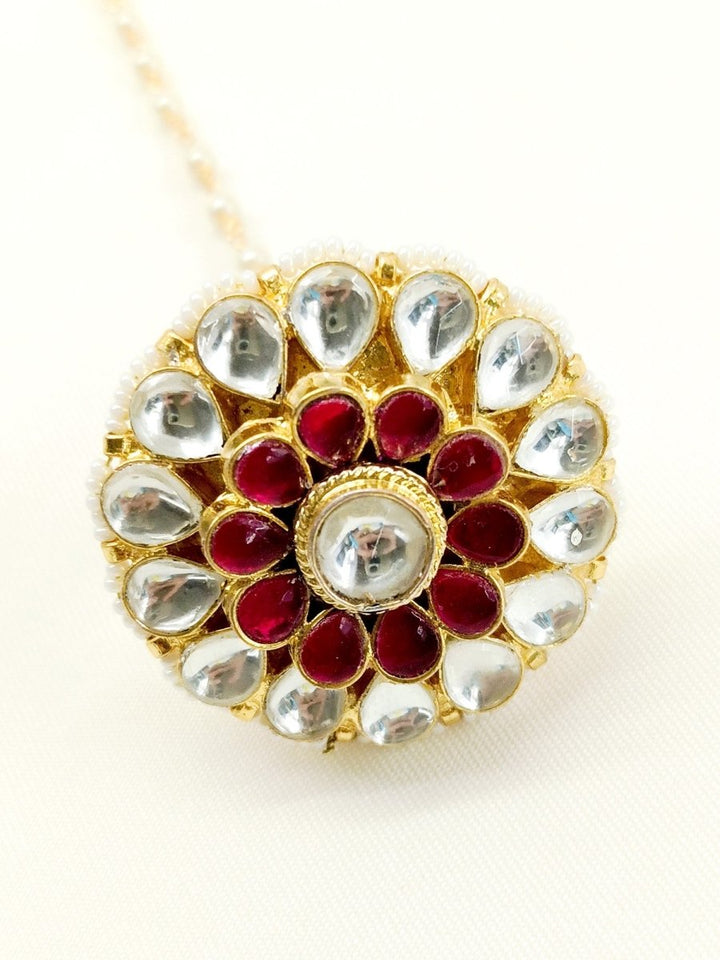 Shivaaya Ruby Kundan Borla - House of Sarvati LLC